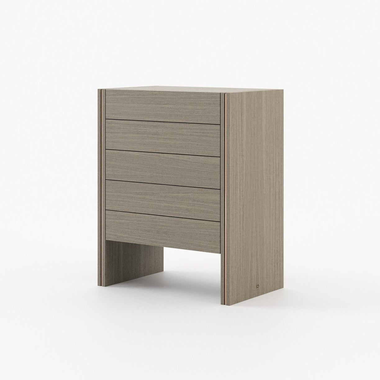 Laskasas MUCALA Tallboy Chest of Drawers Aged Oak Veneer Matte - Araco Interiors
