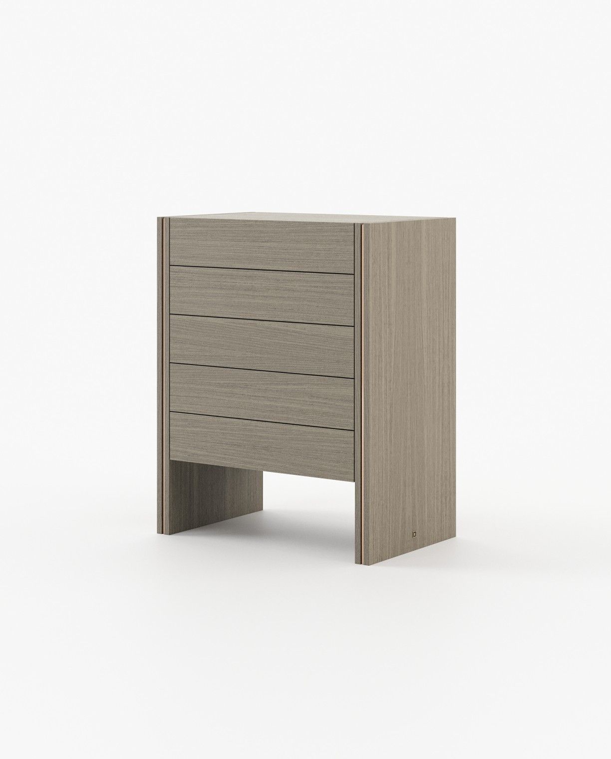 Laskasas MUCALA Tallboy Chest of Drawers Aged Oak Veneer Matte - Araco Interiors
