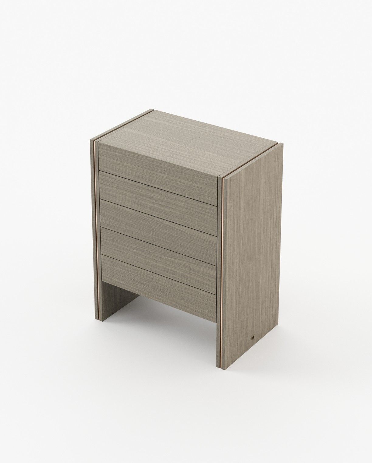 Laskasas MUCALA Tallboy Chest of Drawers Aged Oak Veneer Matte - Araco Interiors