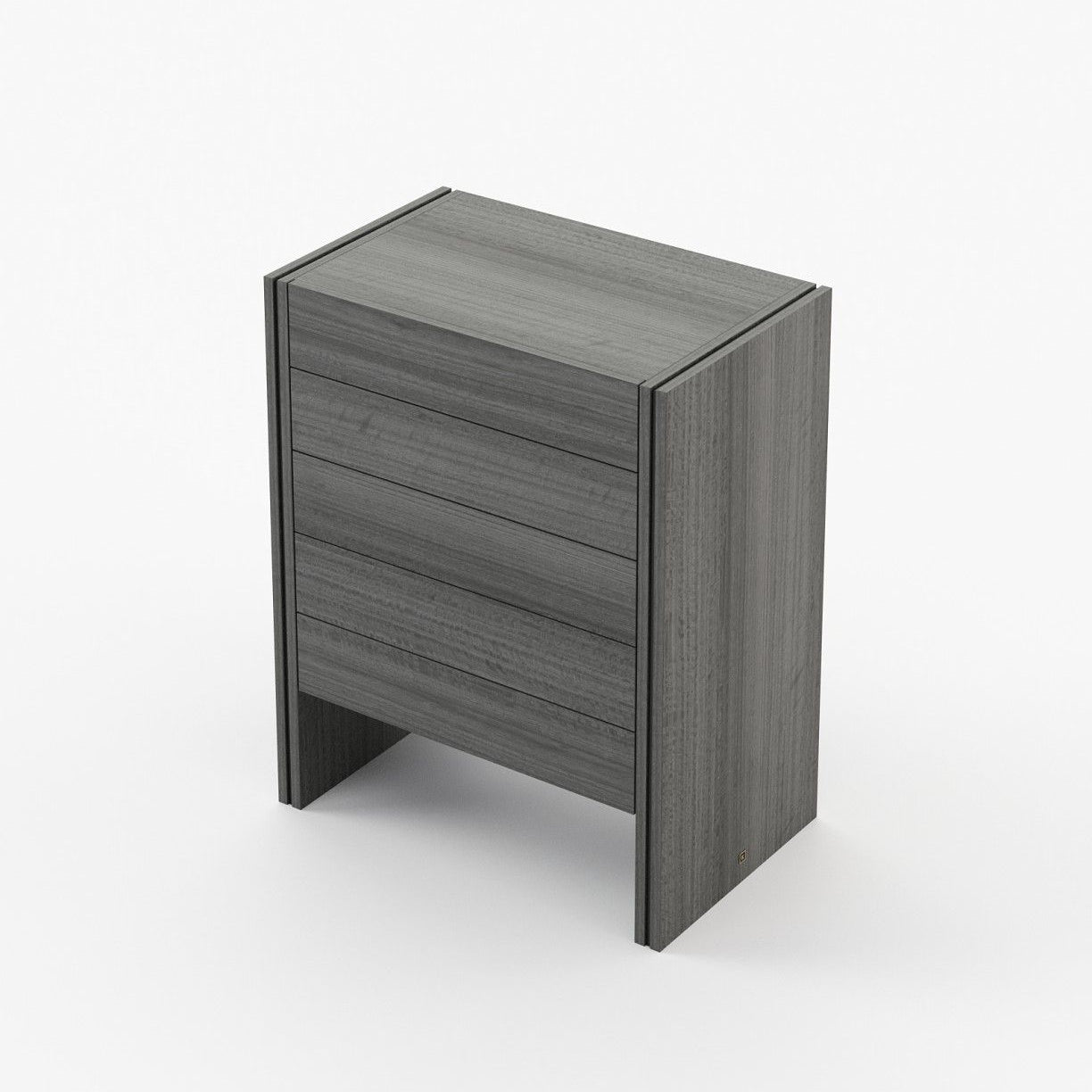 Laskasas MUCALA Tallboy Chest of Drawers Grey Eucalyptus Veneer Matte - Araco Interiors