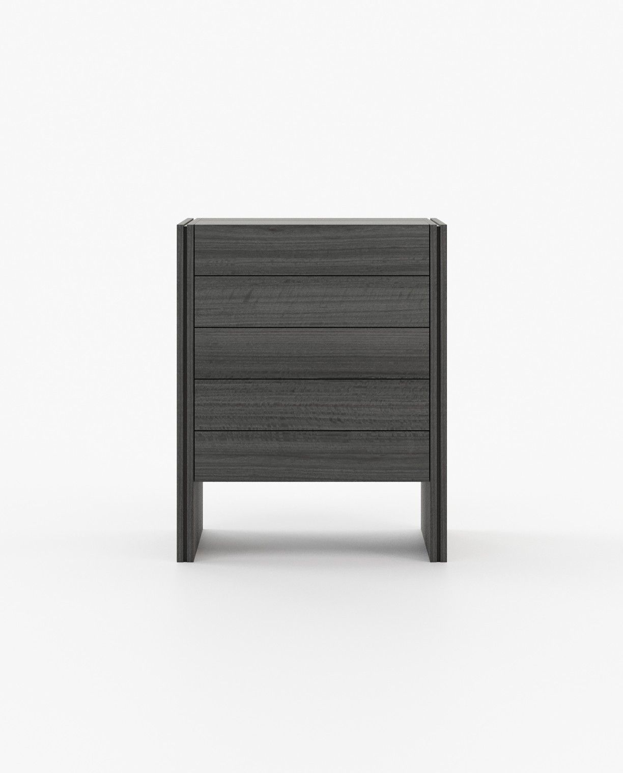 Laskasas MUCALA Tallboy Chest of Drawers Grey Eucalyptus Veneer Matte - Araco Interiors