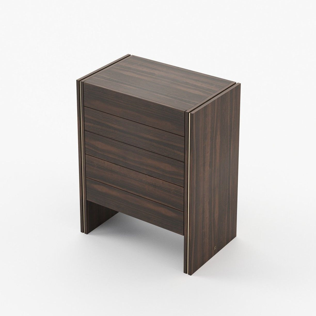 Laskasas MUCALA Tallboy Chest of Drawers Smoked Eucalyptus Veneer Matte - Araco Interiors