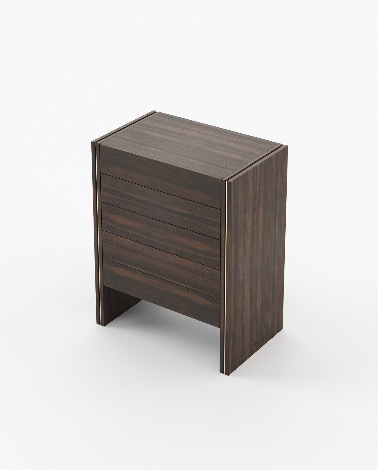 Laskasas MUCALA Tallboy Chest of Drawers Smoked Eucalyptus Veneer Matte - Araco Interiors