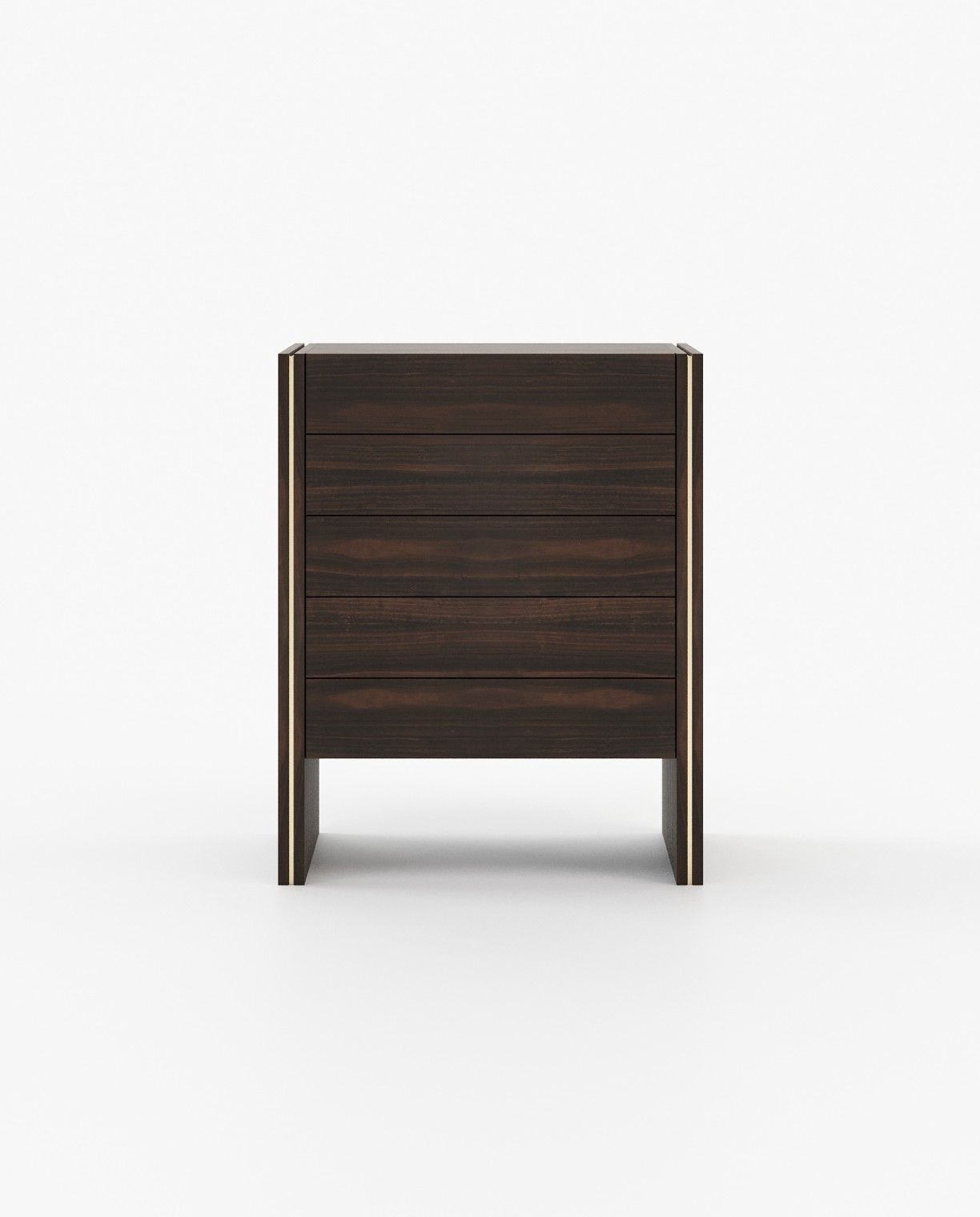 Laskasas MUCALA Tallboy Chest of Drawers Smoked Eucalyptus Veneer Matte - Araco Interiors