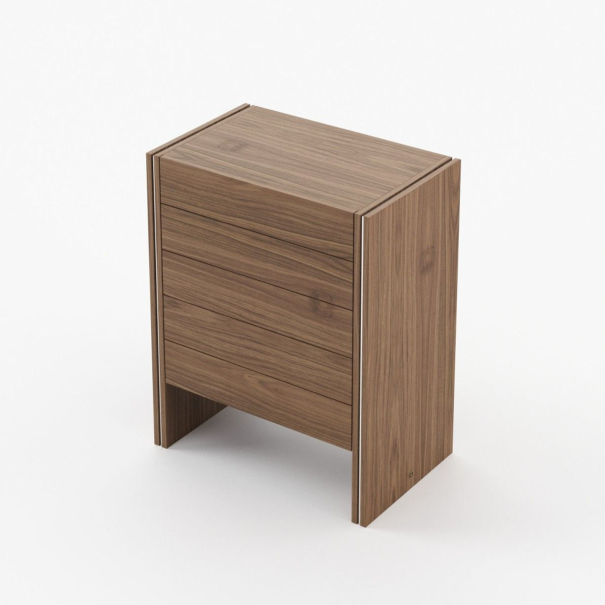 Laskasas MUCALA Tallboy Chest of Drawers Walnut Veneer Matte - Araco Interiors