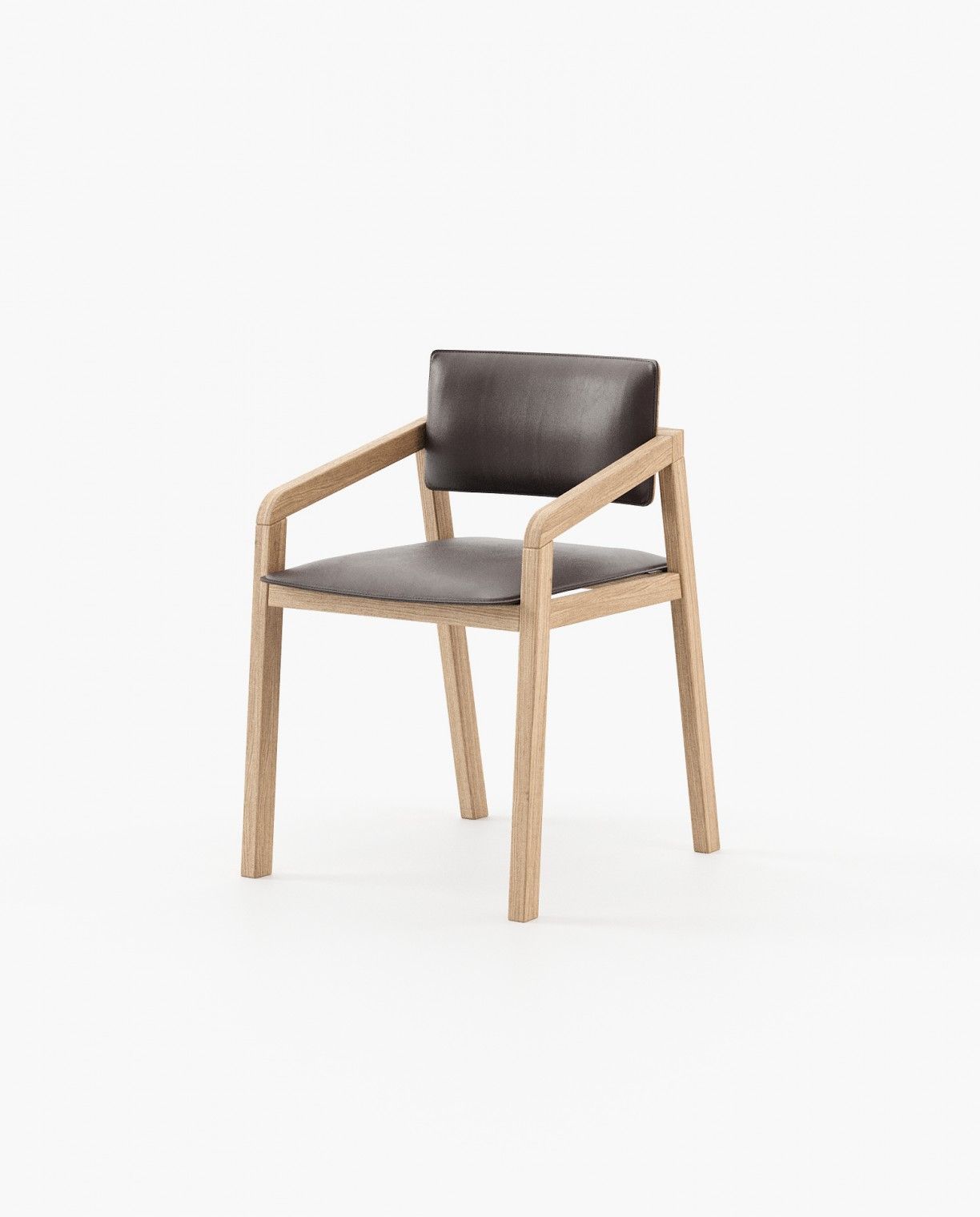Laskasas MULL with arms Dining Chair & Bench Athens Dark Brown - Araco Interiors