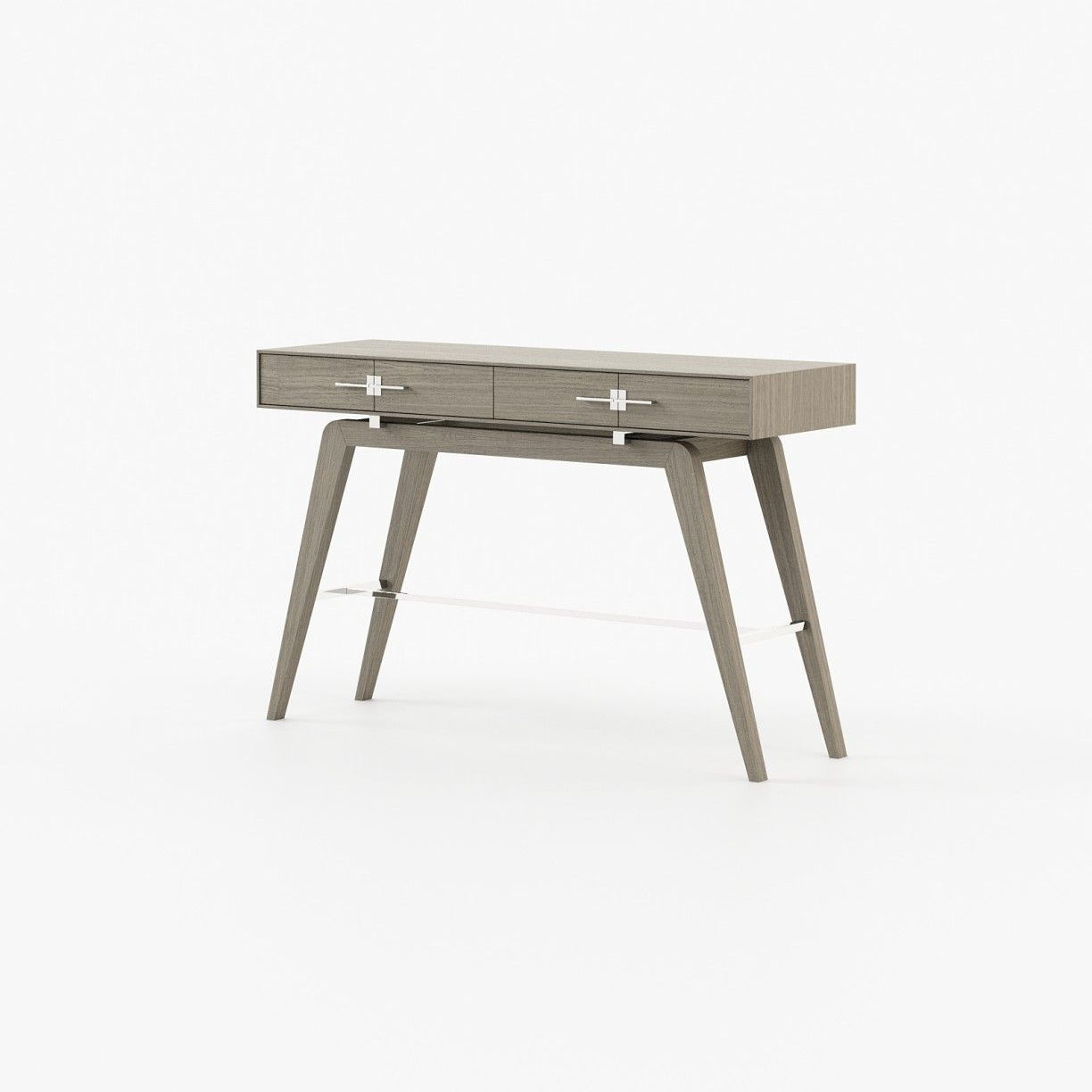 Laskasas NIELS Console Table Aged Oak Veneer Matte - Araco Interiors