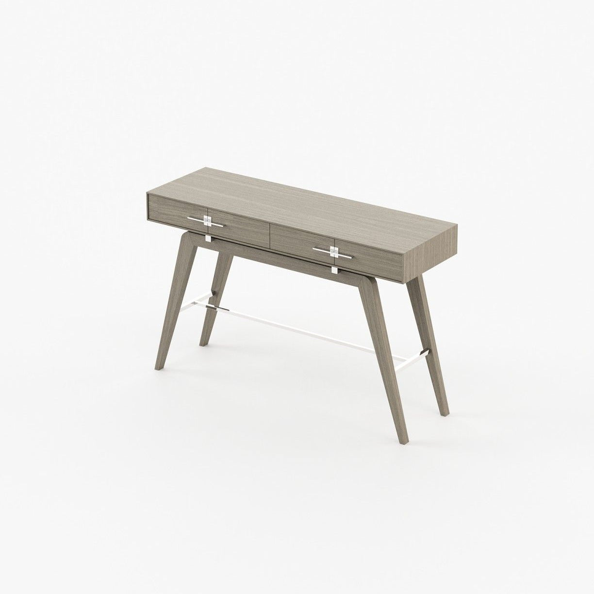 Laskasas NIELS Console Table Aged Oak Veneer Matte - Araco Interiors