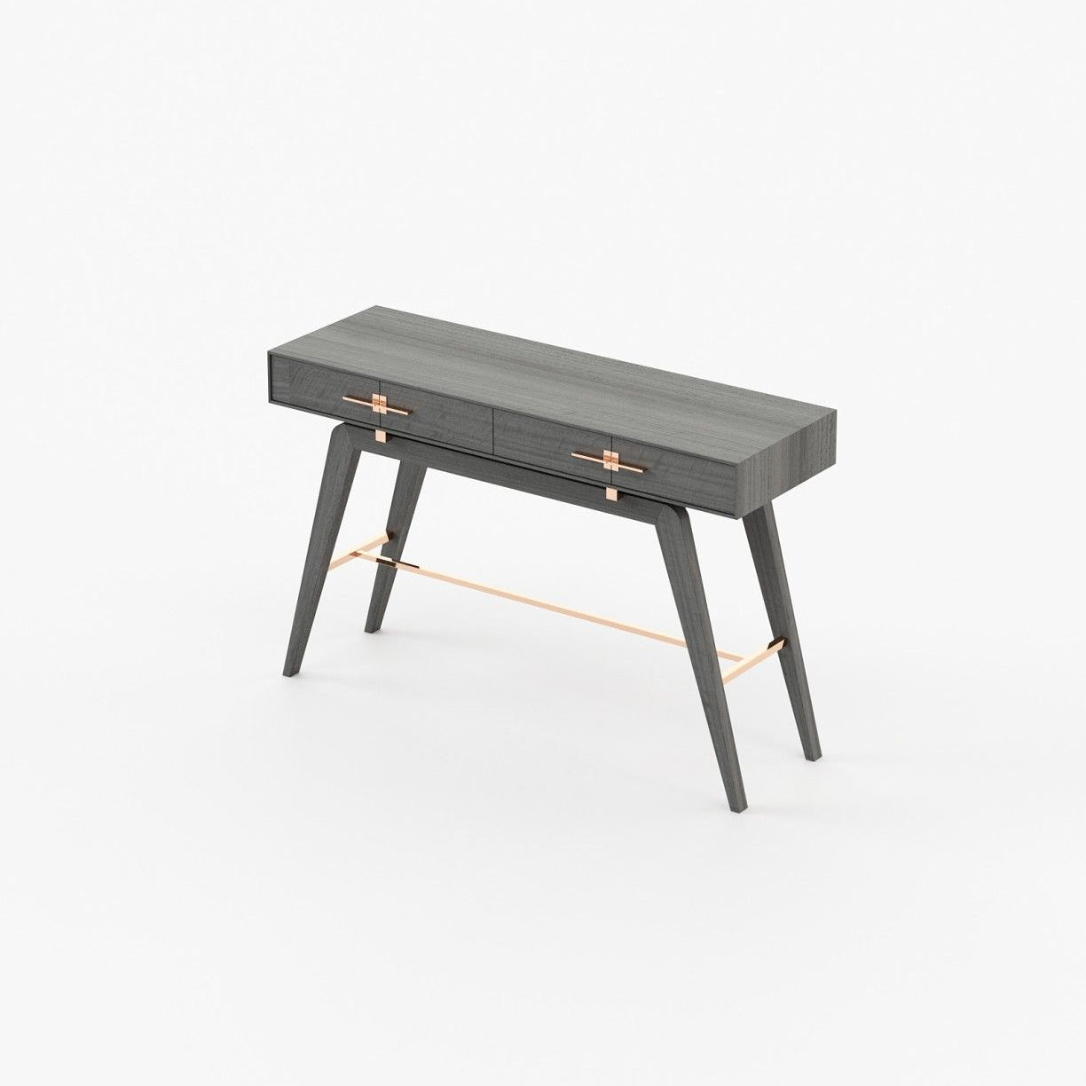 Laskasas NIELS Console Table Grey Eucalyptus Veneer Matte - Araco Interiors
