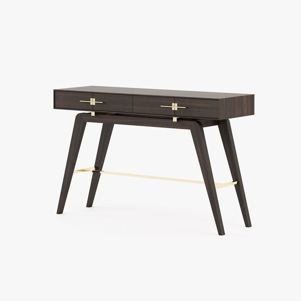 Laskasas NIELS Console Table Smoked Eucalyptus Veneer Matte - Araco Interiors