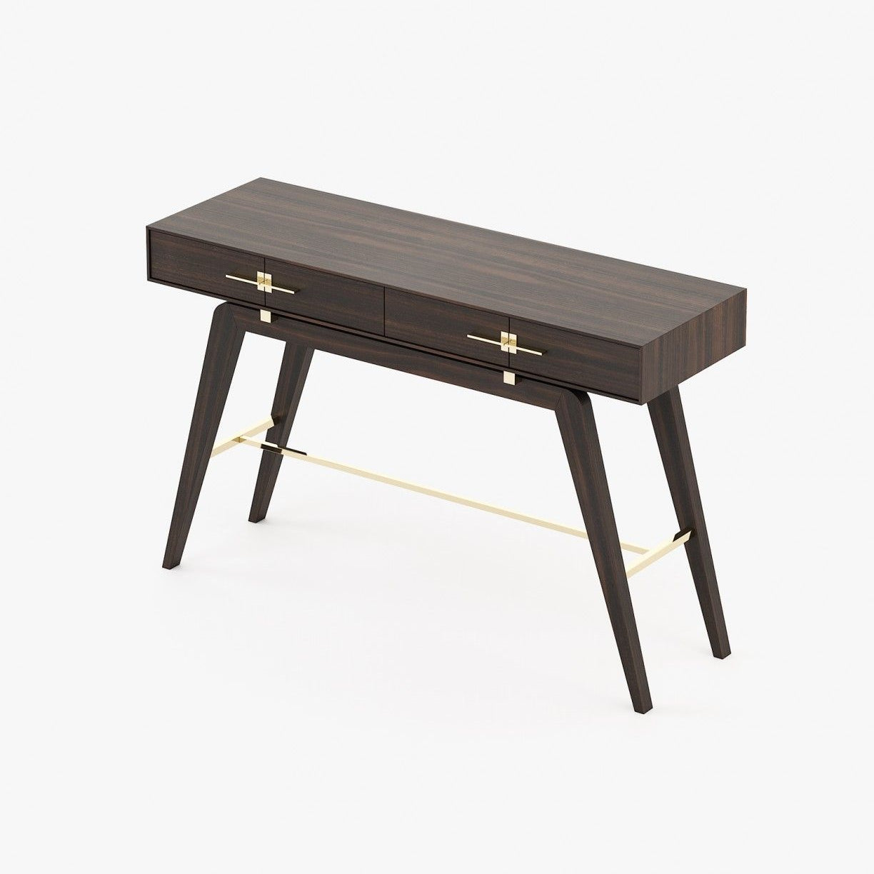 Laskasas NIELS Console Table Smoked Eucalyptus Veneer Matte - Araco Interiors