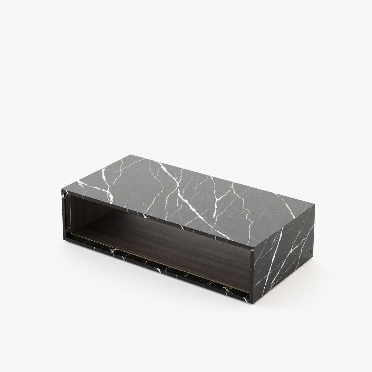 Laskasas NILO Coffee Table Nero Marquina Polished Marble - Araco Interiors