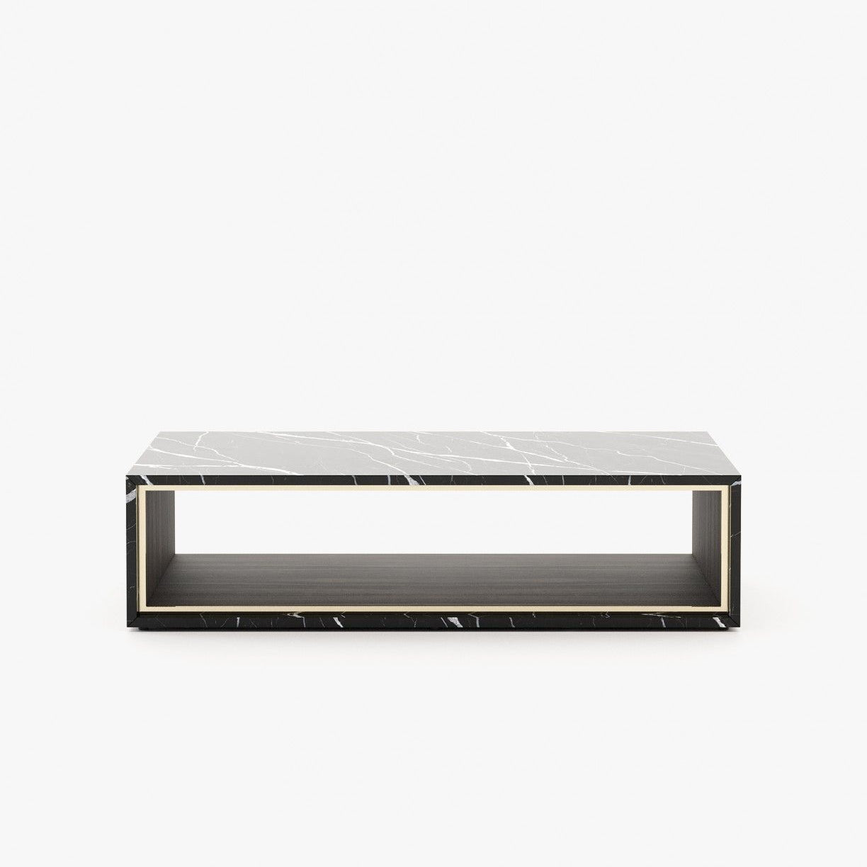 Laskasas NILO Coffee Table Nero Marquina Polished Marble - Araco Interiors