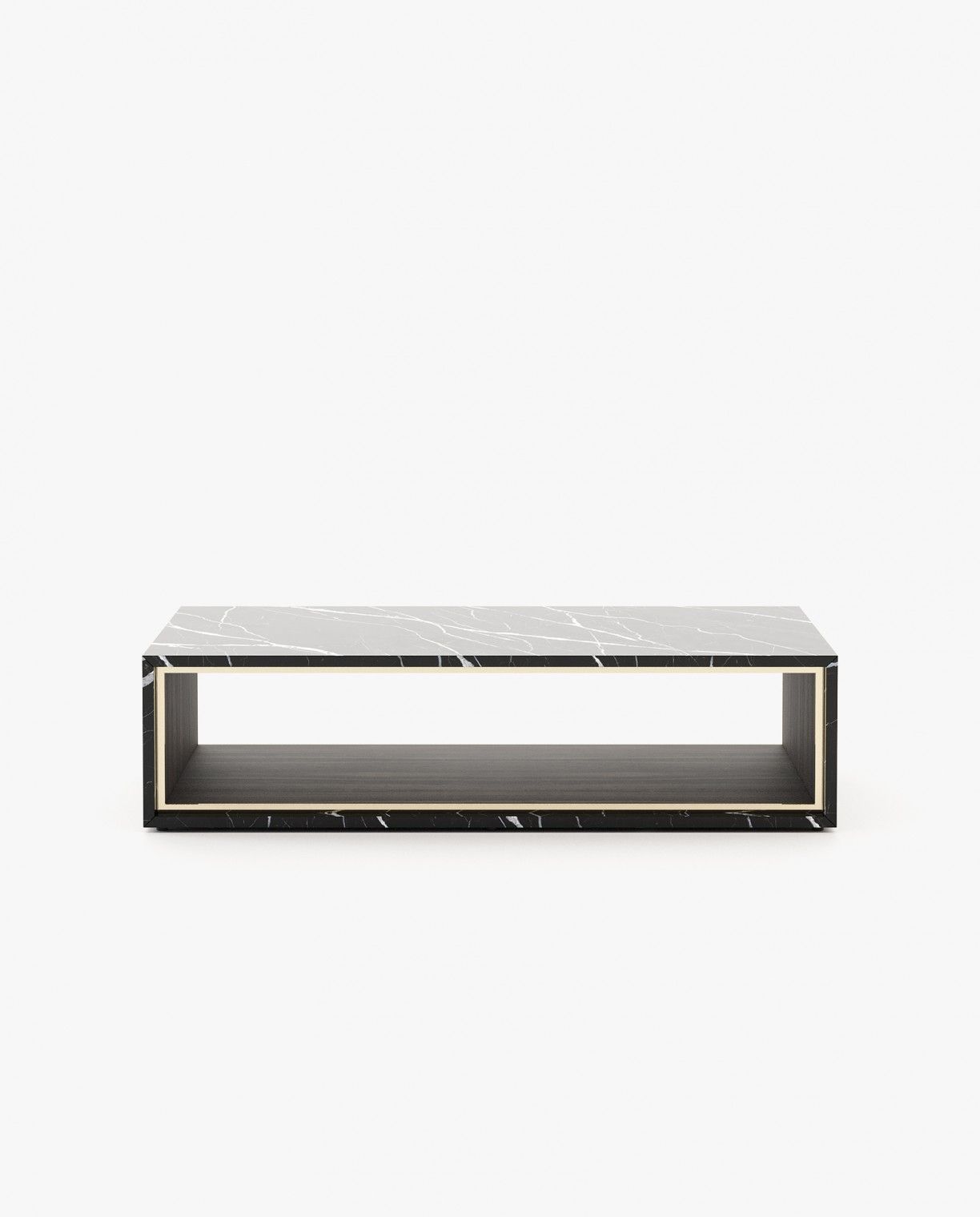 Laskasas NILO Coffee Table Nero Marquina Polished Marble - Araco Interiors
