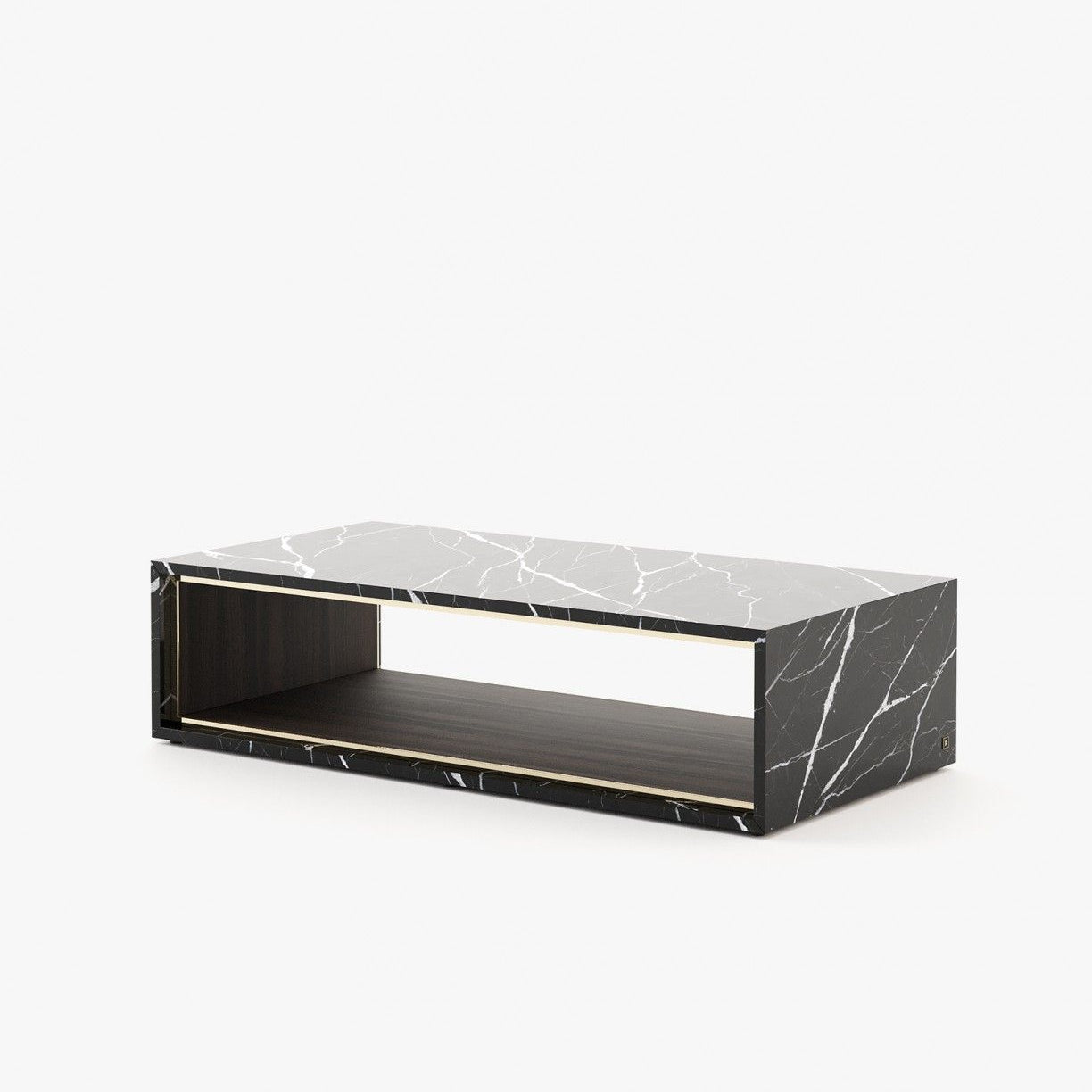 Laskasas NILO Coffee Table Nero Marquina Polished Marble - Araco Interiors