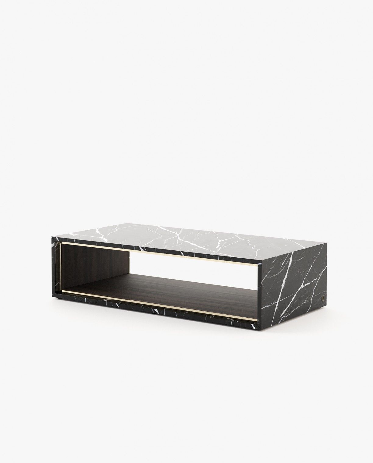 Laskasas NILO Coffee Table Nero Marquina Polished Marble - Araco Interiors