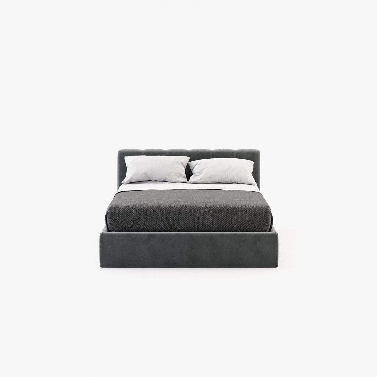 Laskasas NORMA Bed & Headboard Vienna Anthracite - Araco Interiors