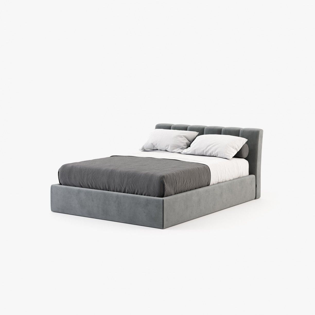 Laskasas NORMA Bed & Headboard Vienna Anthracite - Araco Interiors