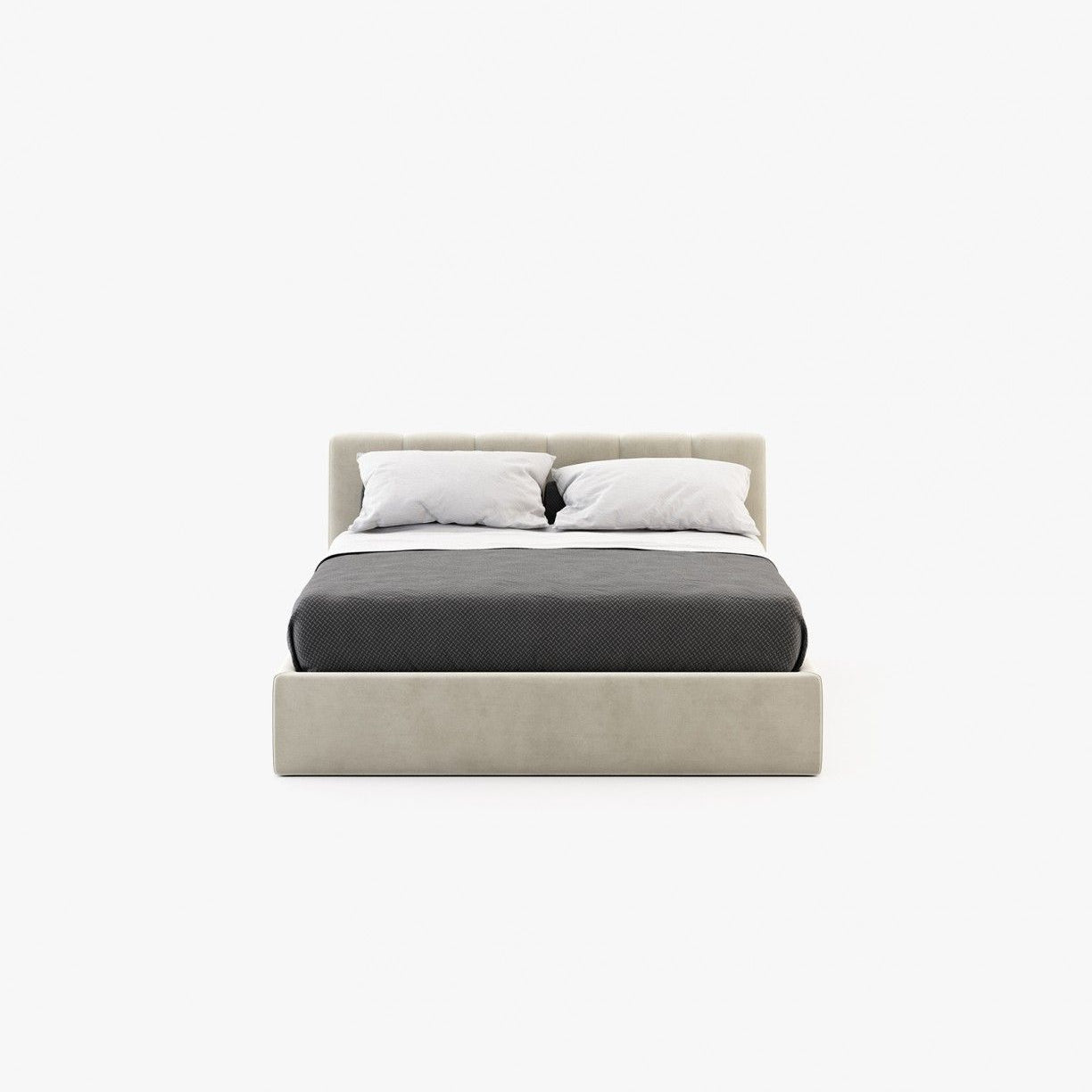 Laskasas NORMA Bed & Headboard Vienna Cream - Araco Interiors