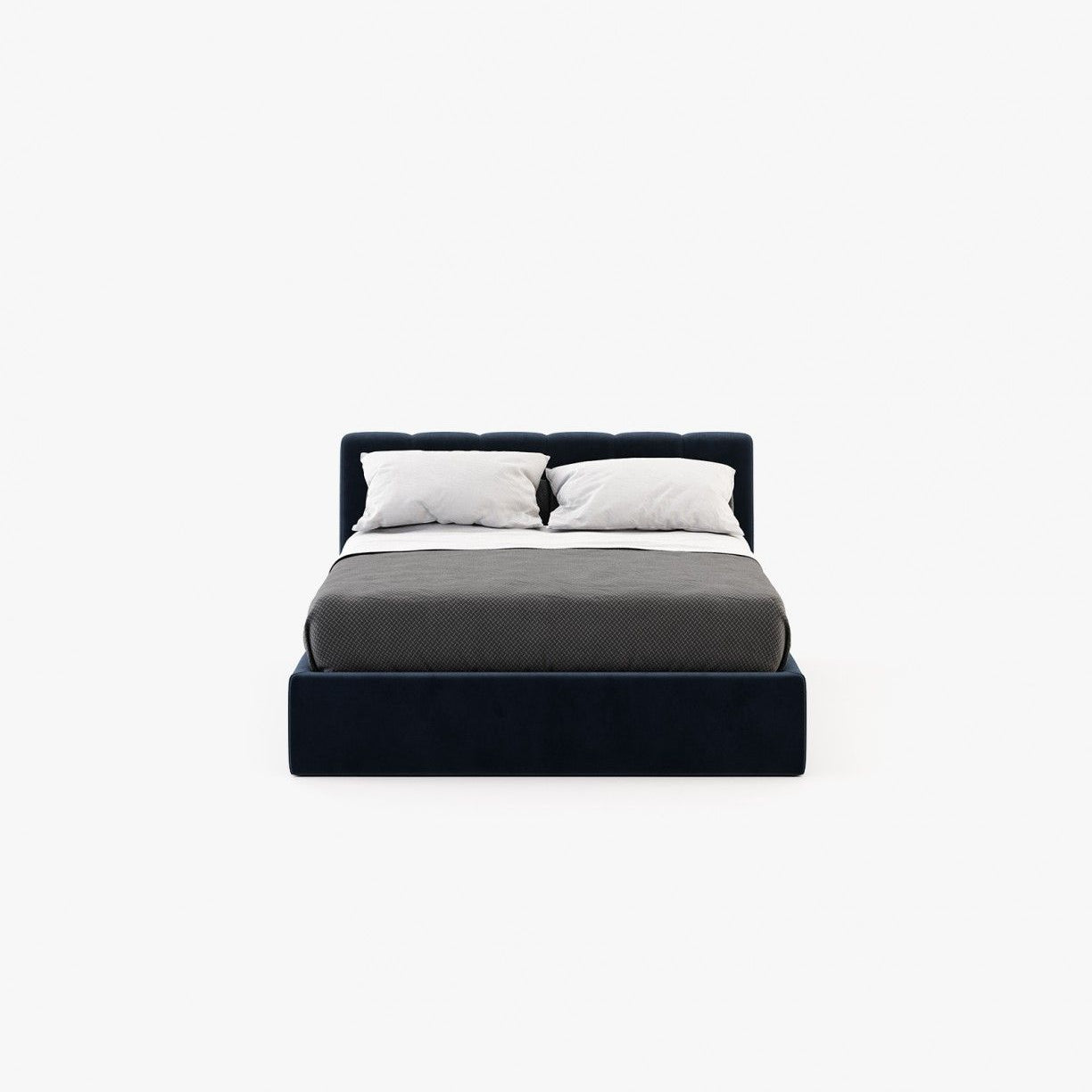 Laskasas NORMA Bed & Headboard Vienna Deep Blue - Araco Interiors