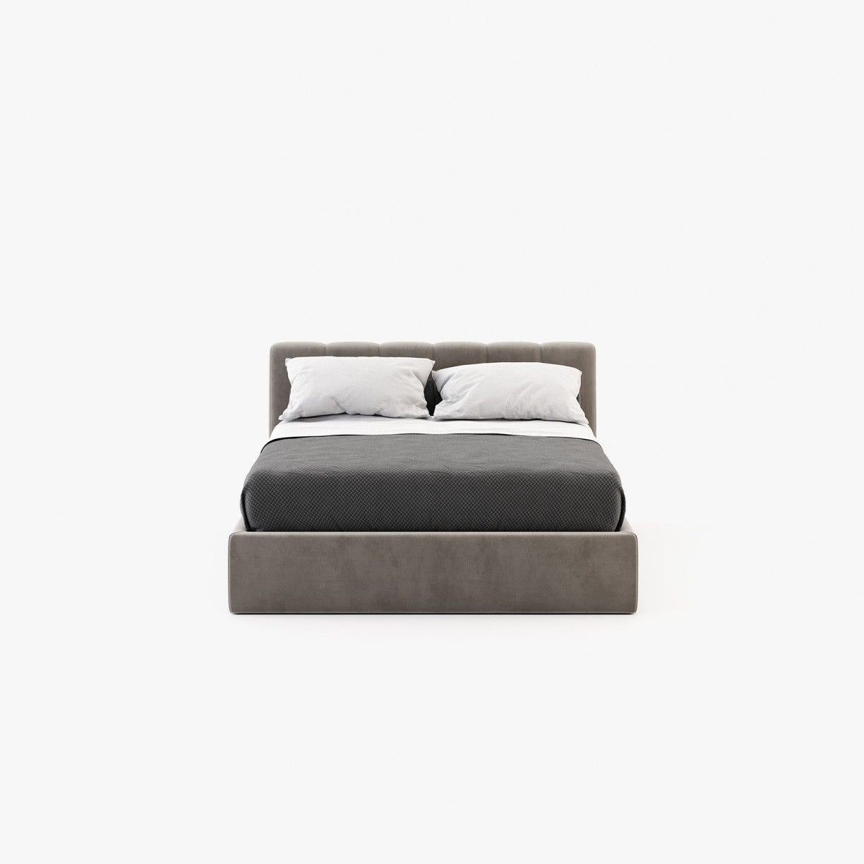 Laskasas NORMA Bed & Headboard Vienna Khaki - Araco Interiors