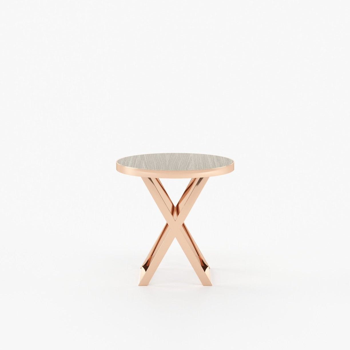 Laskasas NOTTINGHAM Nest & Side Table Aged Oak Veneer Matte - Araco Interiors
