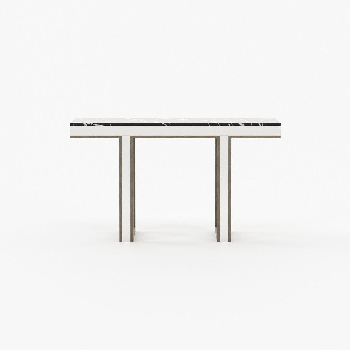 Laskasas PEARL Console Table Aged Oak Veneer Matte - Araco Interiors