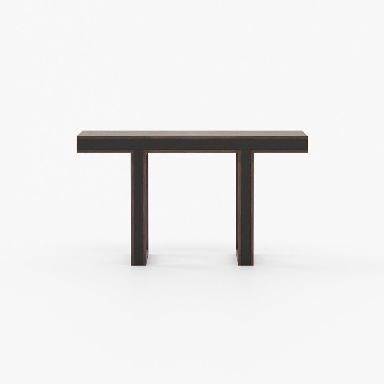 Laskasas PEARL Console Table Smoked Eucalyptus Veneer Matte - Araco Interiors