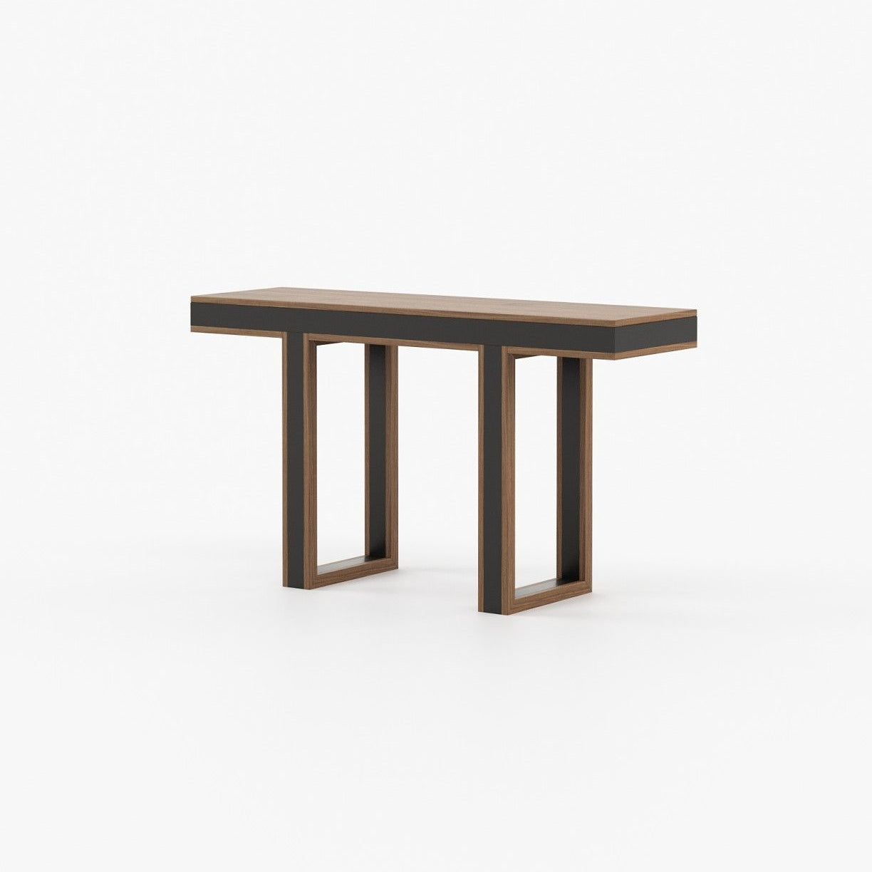 Laskasas PEARL Console Table Walnut Veneer Matte - Araco Interiors