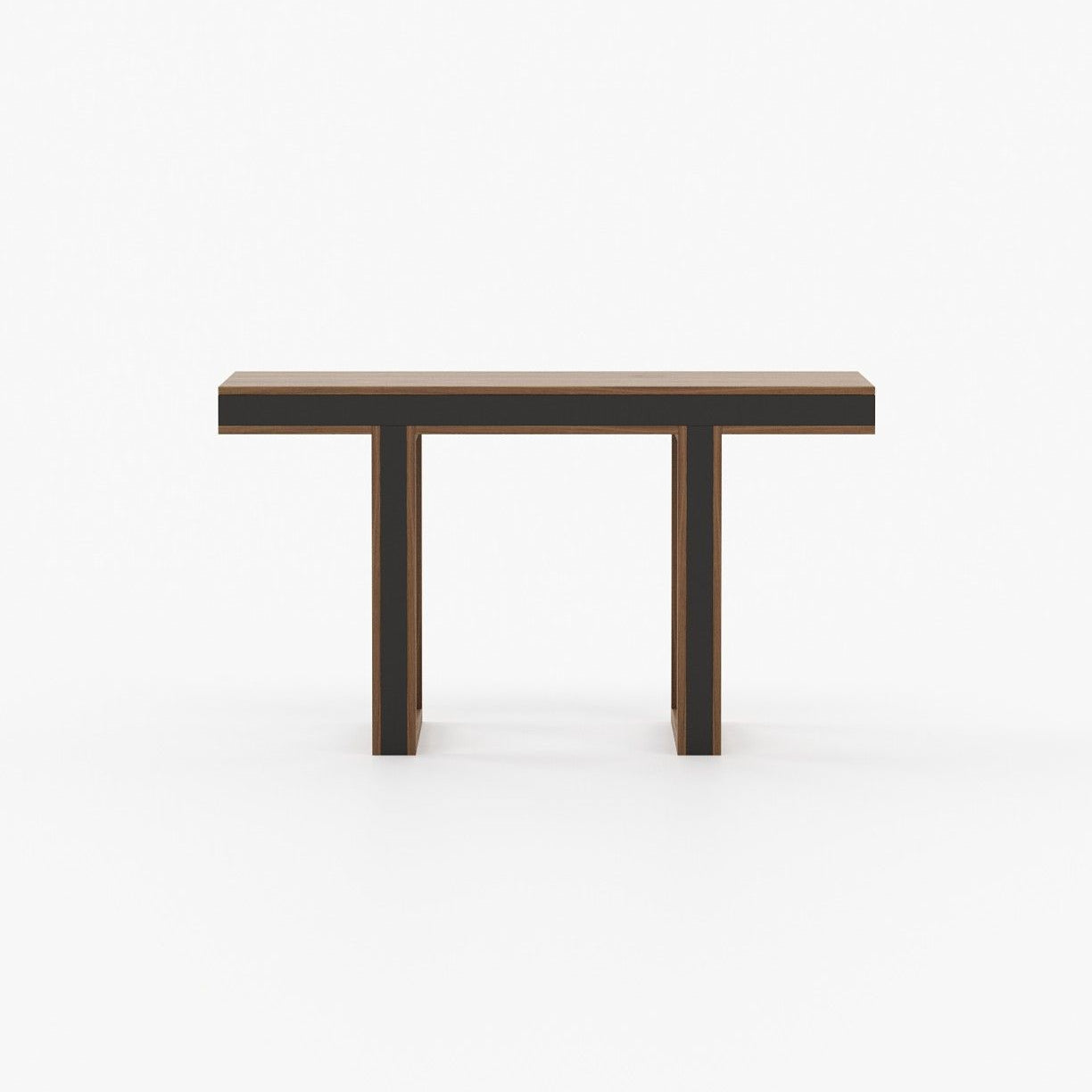 Laskasas PEARL Console Table Walnut Veneer Matte - Araco Interiors