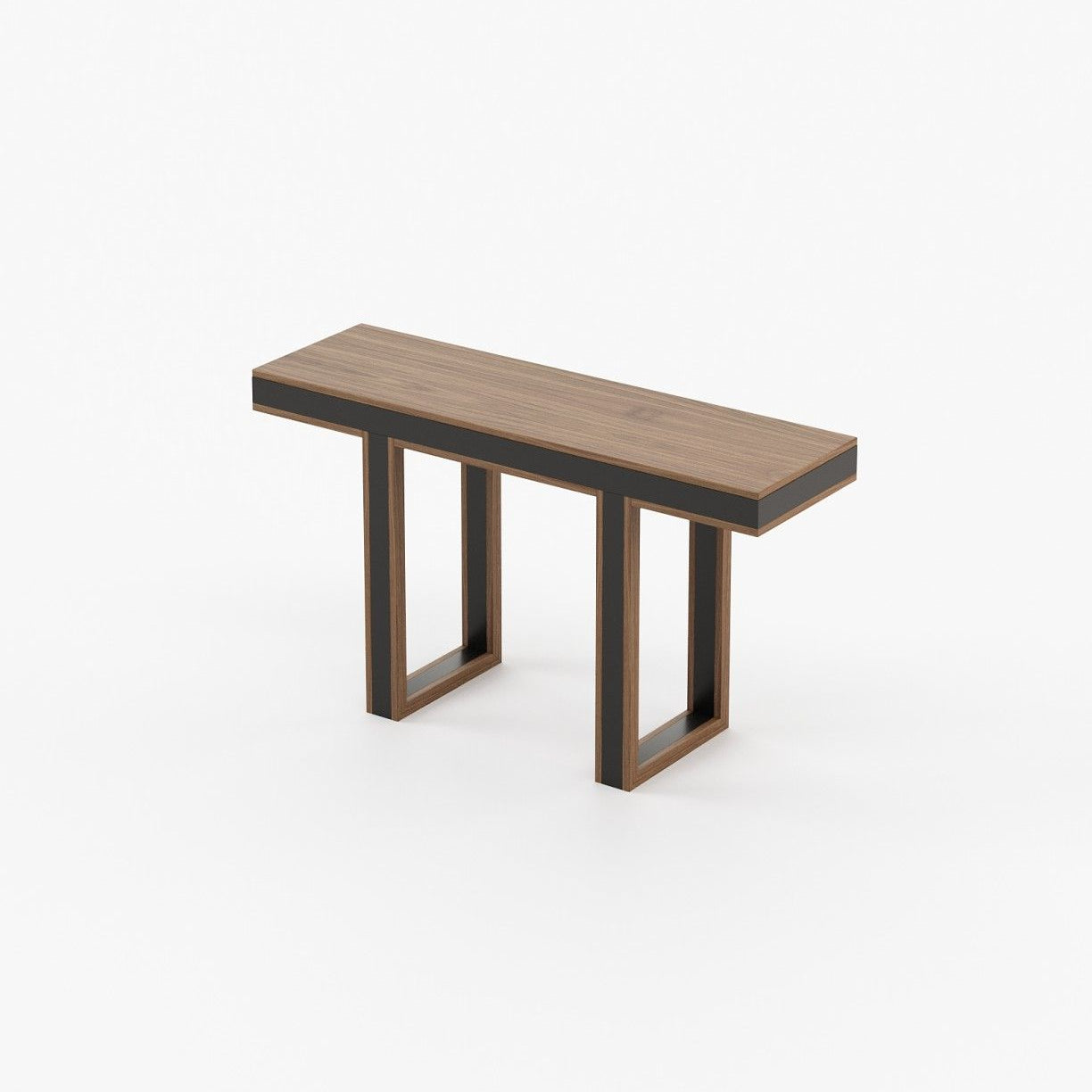 Laskasas PEARL Console Table Walnut Veneer Matte - Araco Interiors