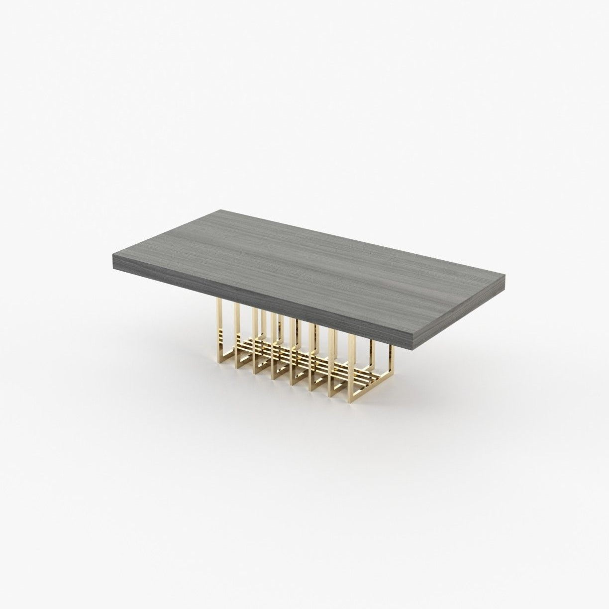 Laskasas PRESTIGE Dining & Bar Table Grey Eucalyptus Veneer Matte - Araco Interiors