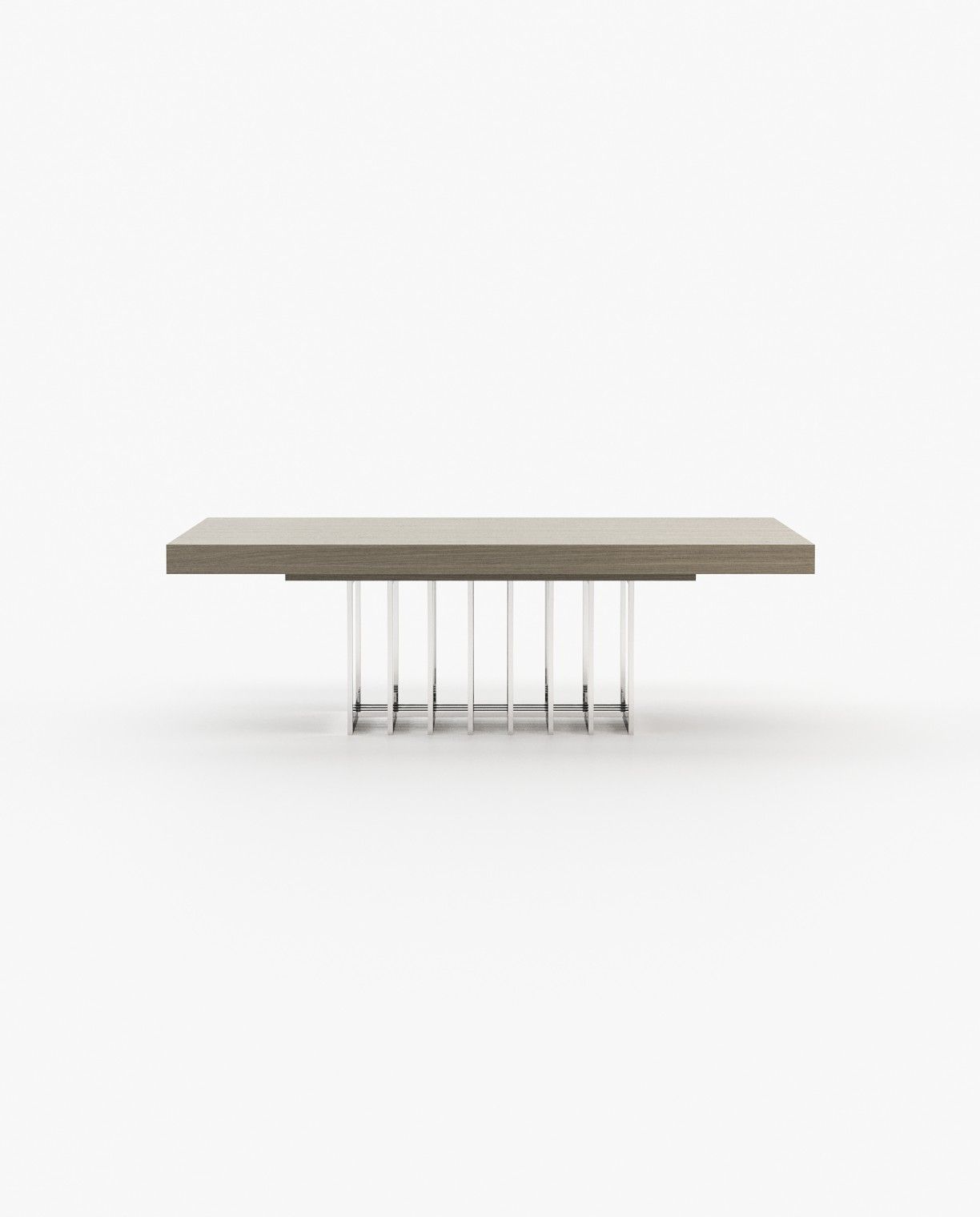 Laskasas PRESTIGE fixed Dining & Bar Table Aged Oak Veneer Matte - Araco Interiors