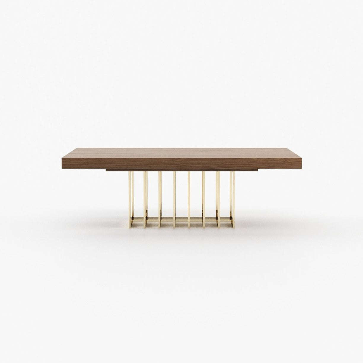 Laskasas PRESTIGE fixed Dining & Bar Table Walnut Veneer Matte - Araco Interiors