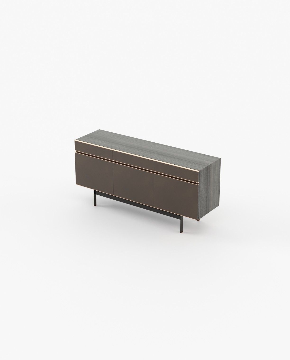 Laskasas RALPH Sideboard Grey Eucalyptus Veneer Matte - Araco Interiors