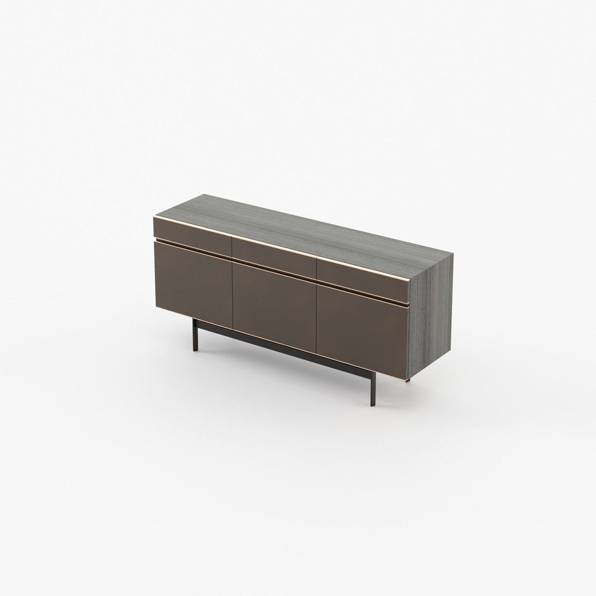Laskasas RALPH Sideboard Grey Eucalyptus Veneer Matte - Araco Interiors