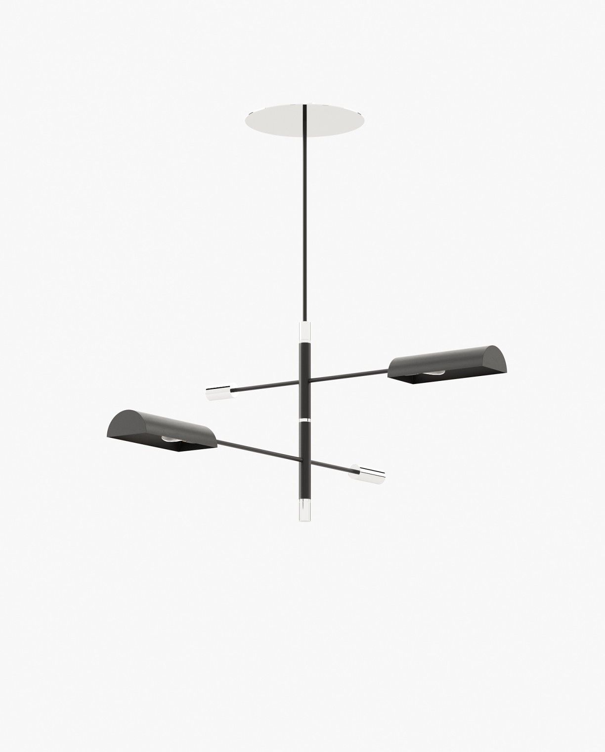 Laskasas RANDOLPH Ceiling Light Polished Stainless Steel - Araco Interiors