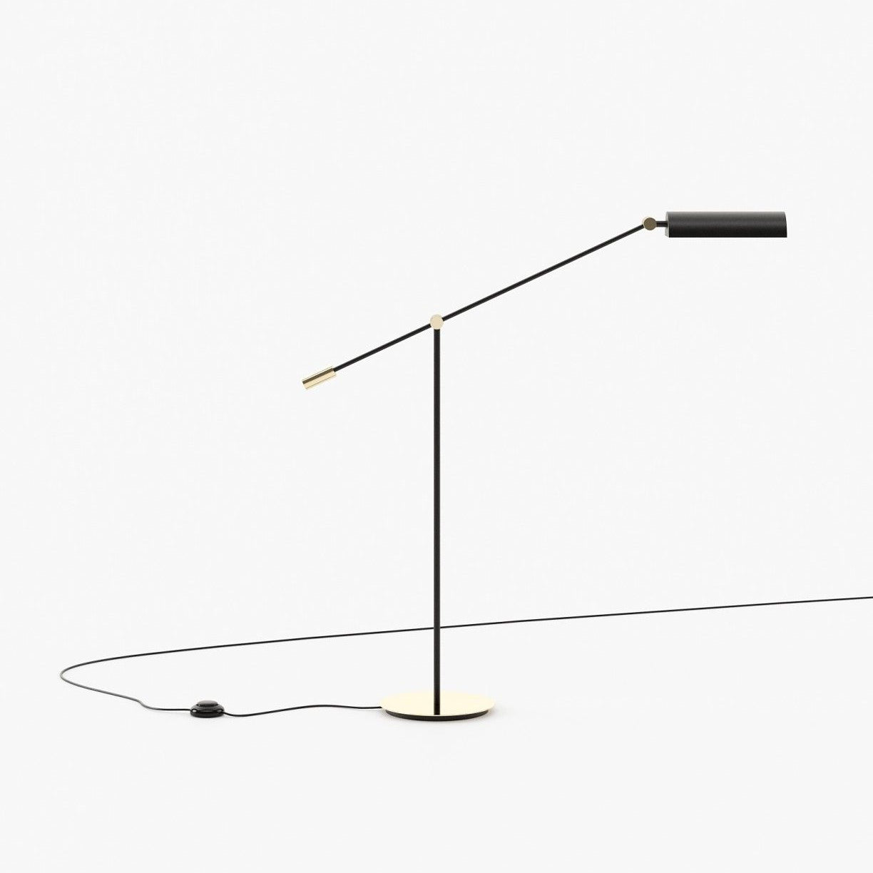 Laskasas RANDOLPH Floor Lamp Gilded Polished Stainless Steel - Araco Interiors