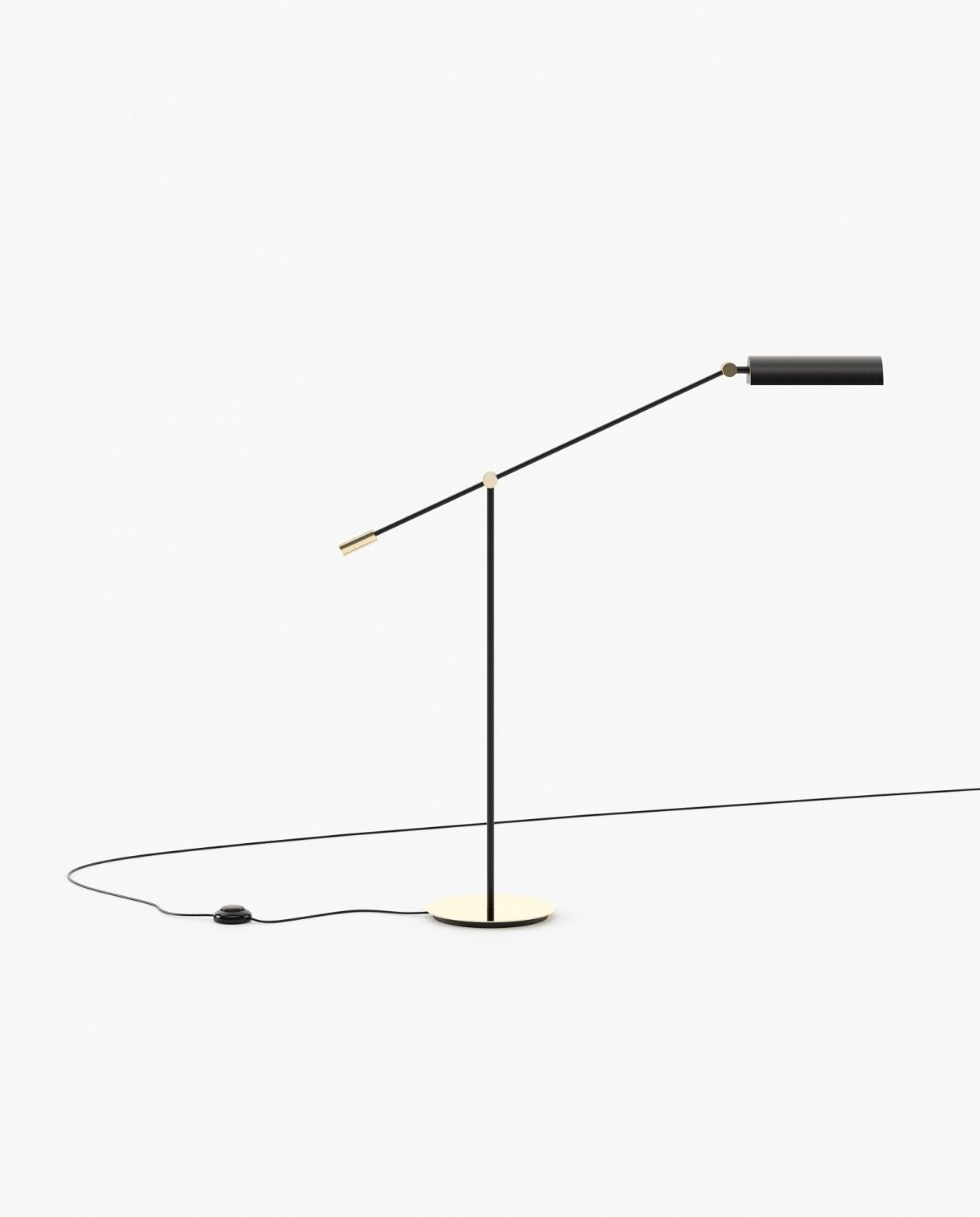 Laskasas RANDOLPH Floor Lamp Gilded Polished Stainless Steel - Araco Interiors