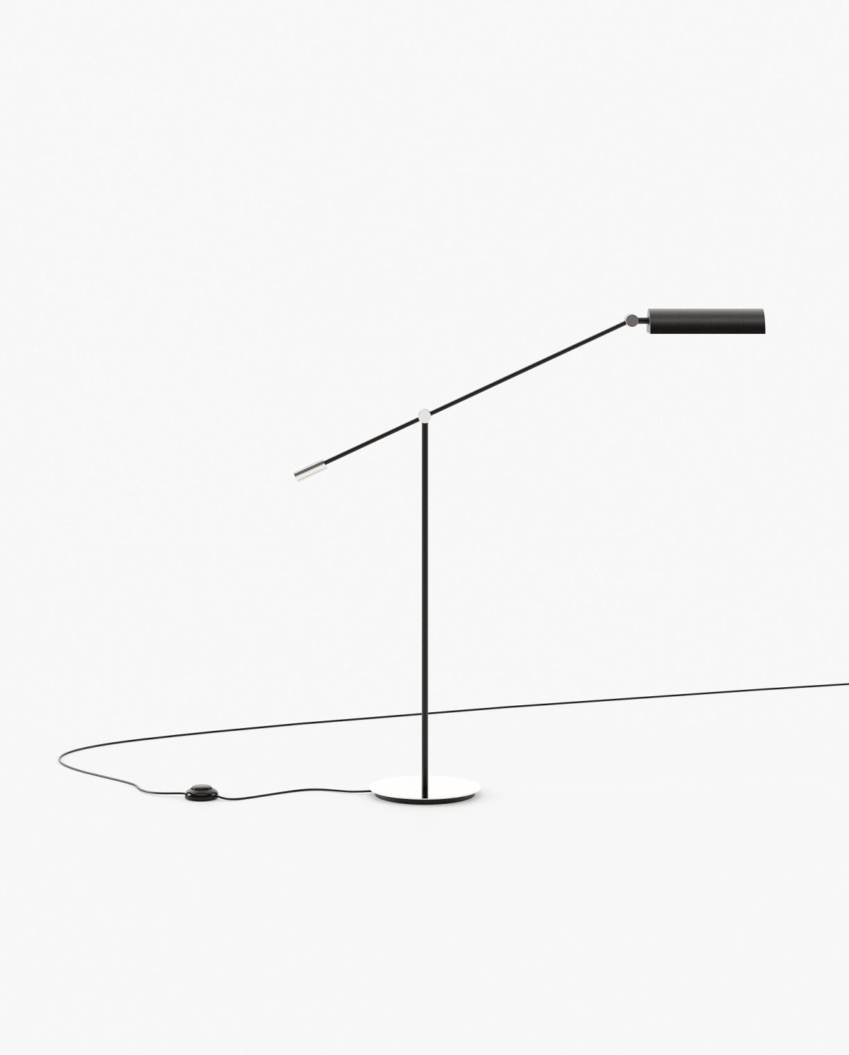 Laskasas RANDOLPH Floor Lamp Polished Stainless Steel - Araco Interiors