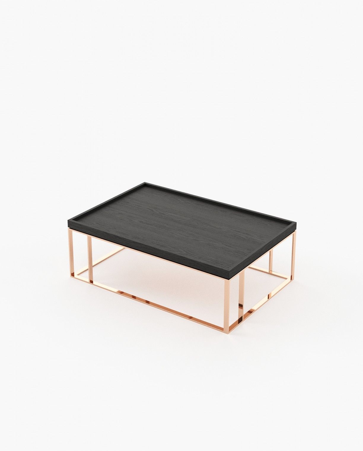 Laskasas RAW Coffee Table Black Ash Veneer Matte - Araco Interiors