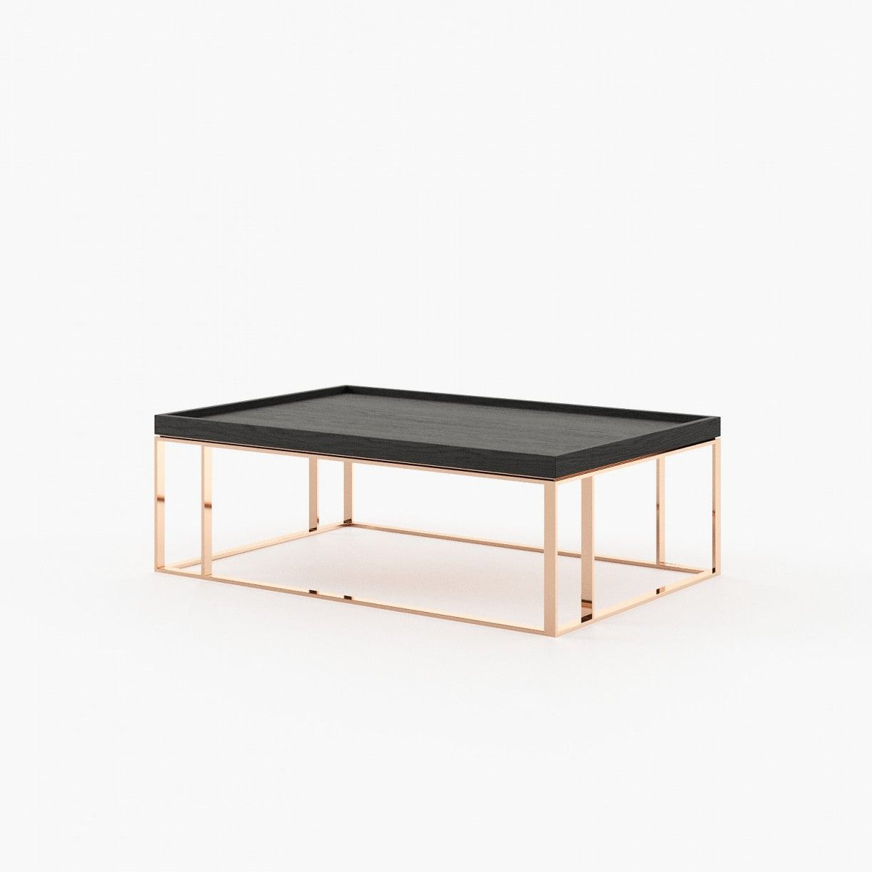 Laskasas RAW Coffee Table Black Ash Veneer Matte - Araco Interiors