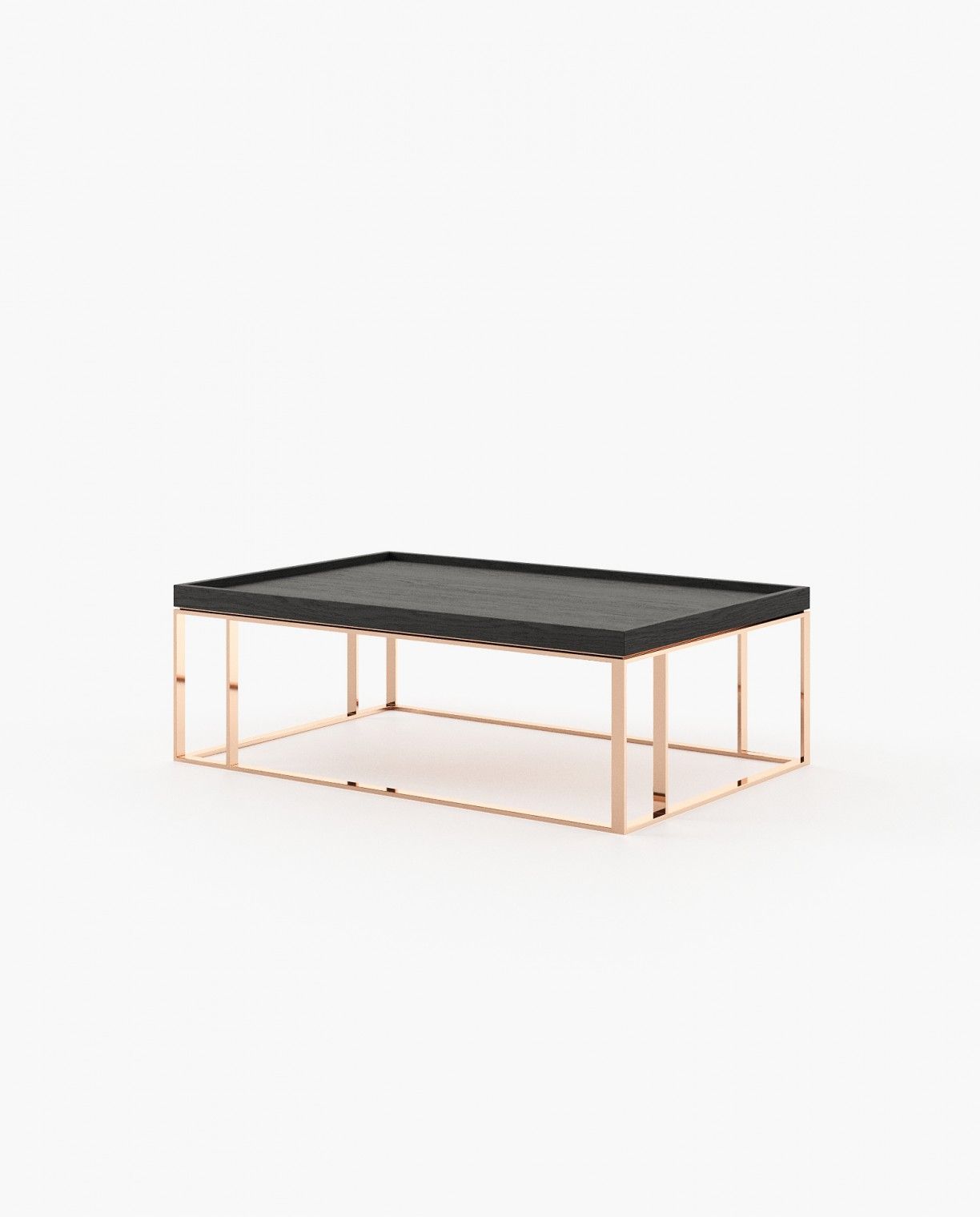 Laskasas RAW Coffee Table Black Ash Veneer Matte - Araco Interiors