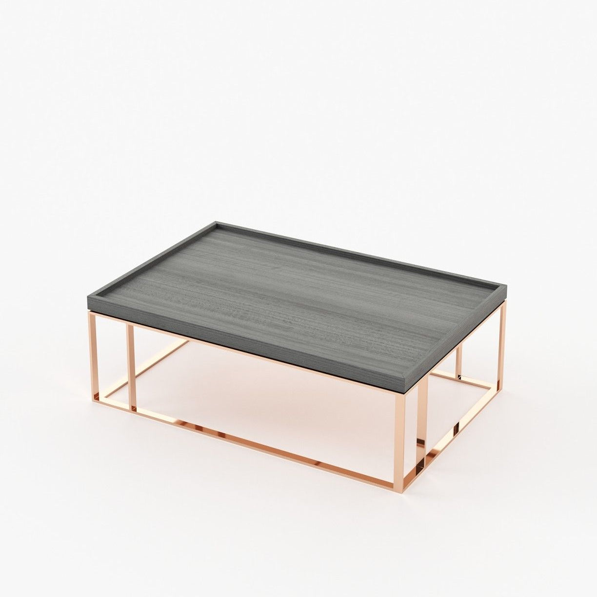 Laskasas RAW Coffee Table Grey Eucalyptus Veneer Matte - Araco Interiors