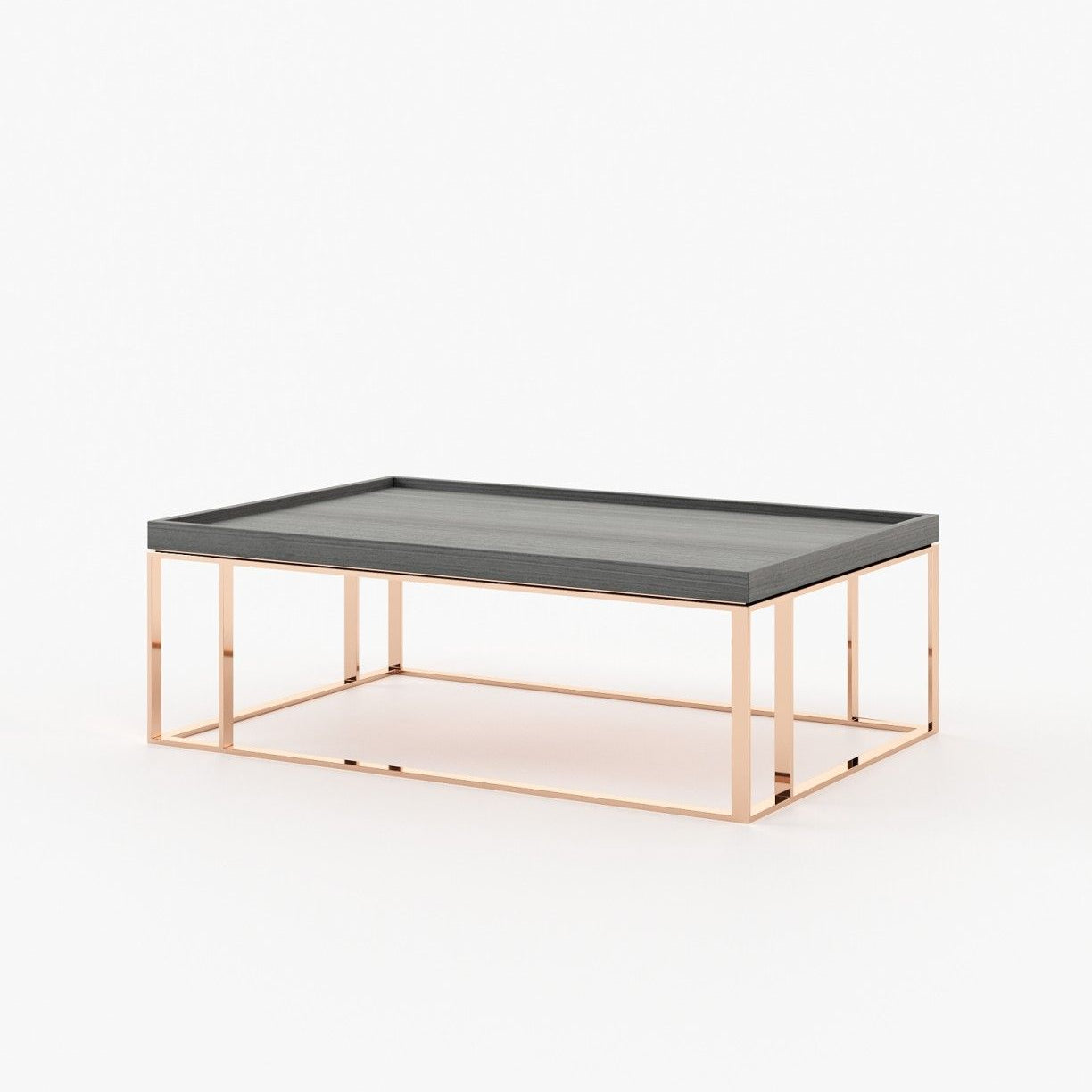 Laskasas RAW Coffee Table Grey Eucalyptus Veneer Matte - Araco Interiors