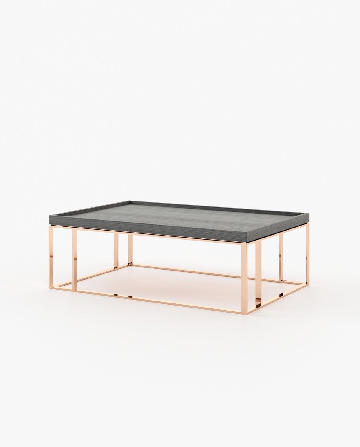 Laskasas RAW Coffee Table Grey Eucalyptus Veneer Matte - Araco Interiors