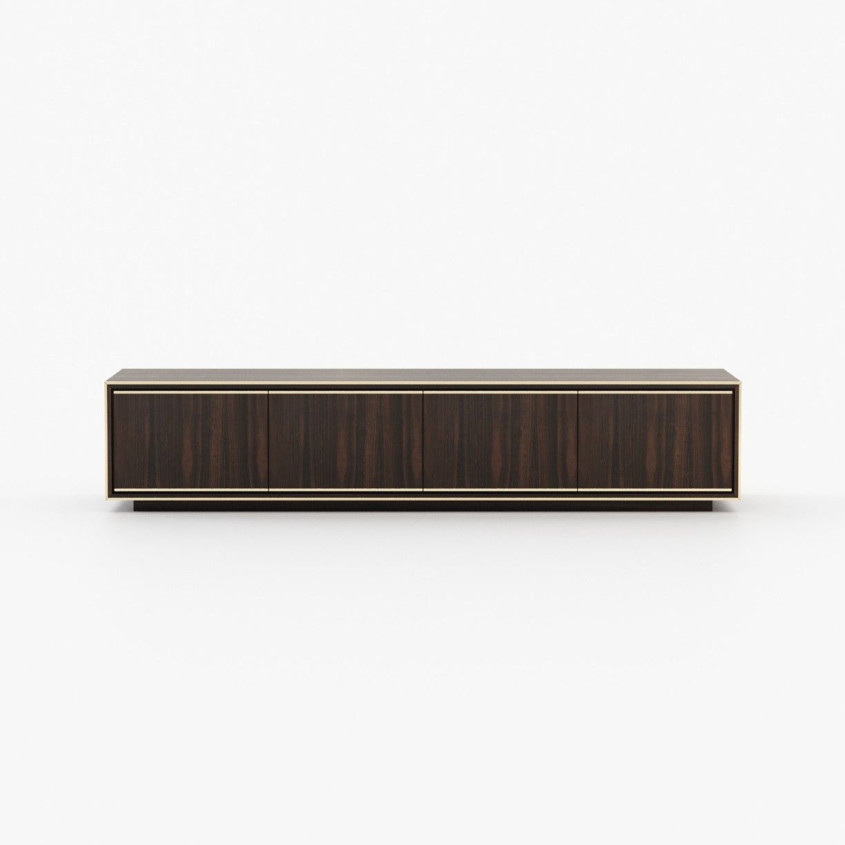 Laskasas RICK Media Unit Smoked Eucalyptus Veneer Matte - Araco Interiors