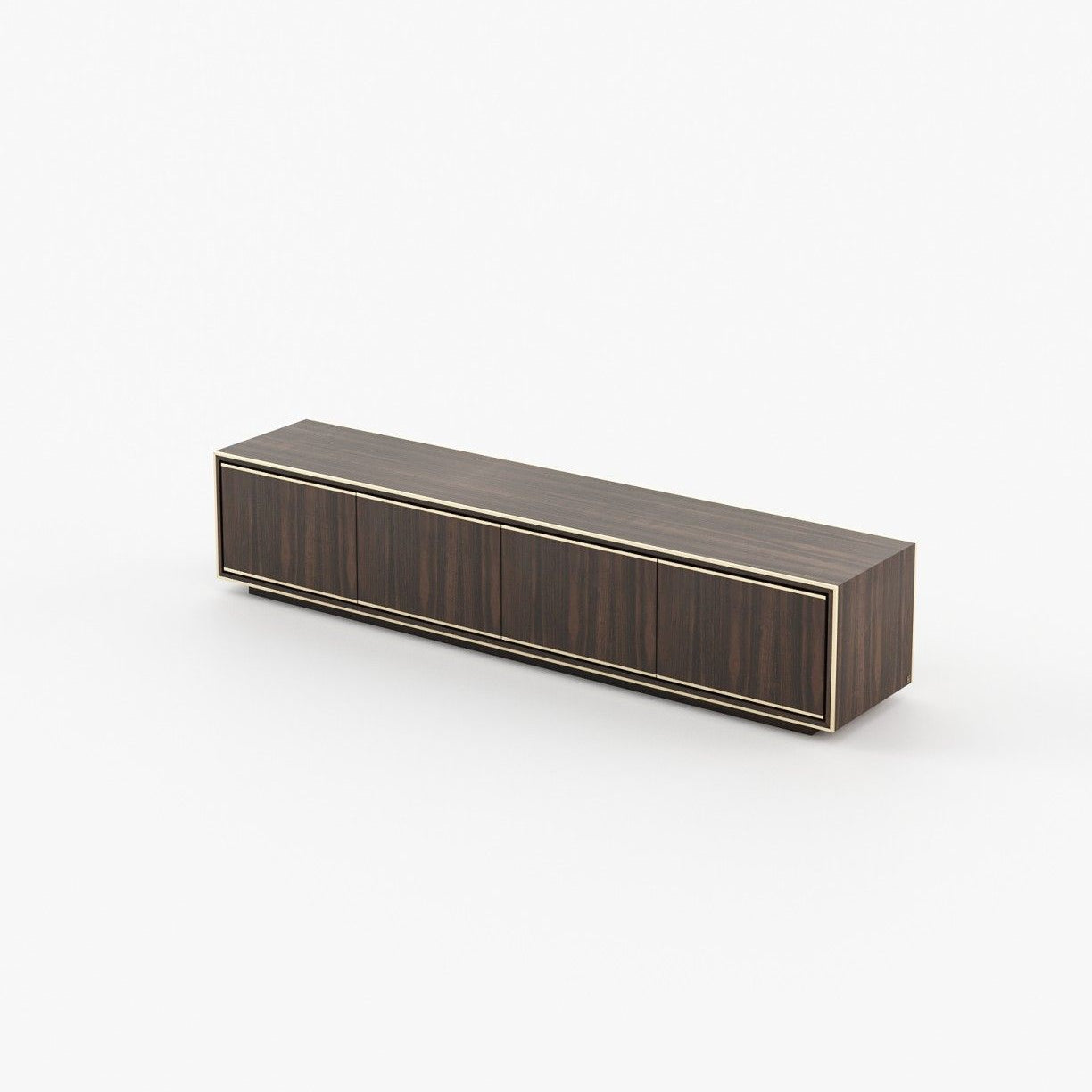 Laskasas RICK Media Unit Smoked Eucalyptus Veneer Matte - Araco Interiors