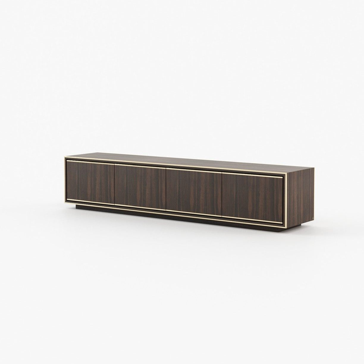 Laskasas RICK Media Unit Smoked Eucalyptus Veneer Matte - Araco Interiors
