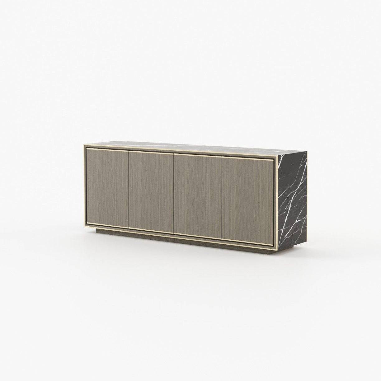 Laskasas RICK Sideboard Aged Oak Veneer Matte - Araco Interiors